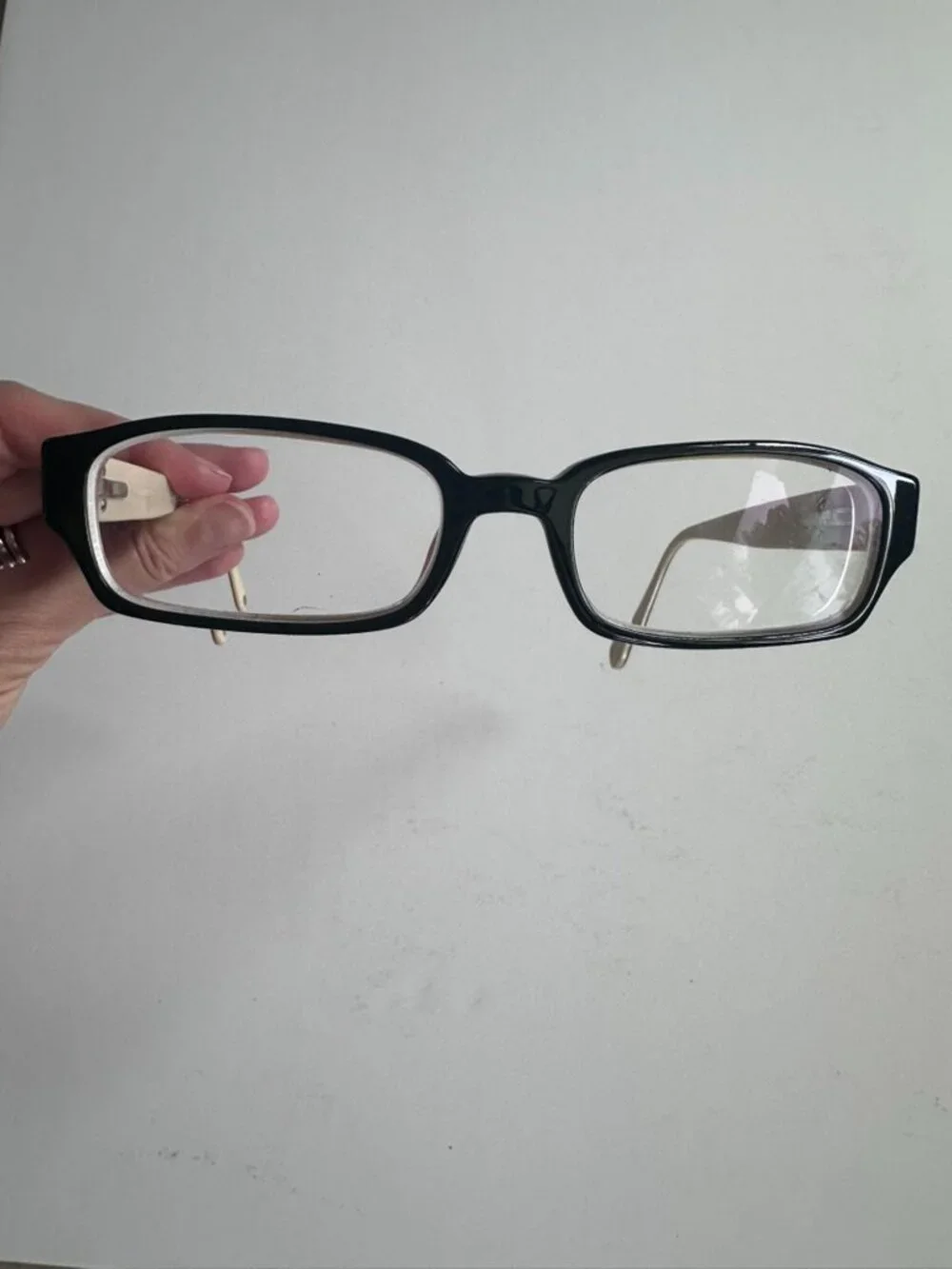 CHANEL eyewear Classic Rectangular w/ Rhinestone CC logo and Case